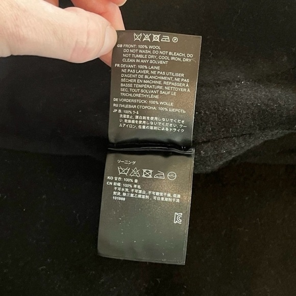 NWT Toteme Black Double Wool Cape Coat | 36 - Picture 9 of 10